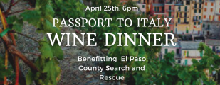 Community Wine Dinner Series: El Paso County Search and Rescue 04.25.23